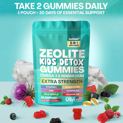 Zeolite Kids Detox Gummies - Mixed Berry